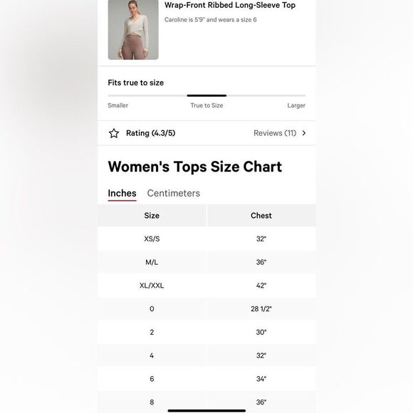 Lululemon Wrap-Front Ribbed Long Sleeve Top Lilac Esther purple WOMENS SIZE 6 - Picture 7 of 8